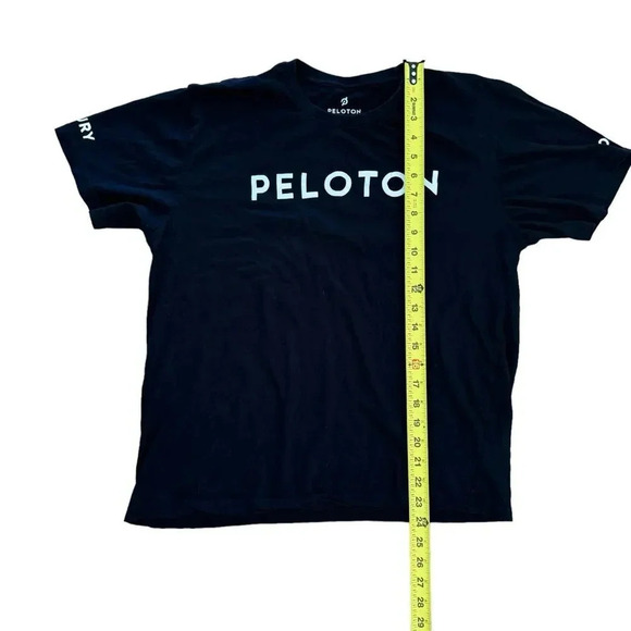 Peloton Black Top T-shirt Tee Century 100 Crew Neck Short Sleeve M - Picture 4 of 8